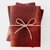 Western Red Cowhide Geschenkpapier Set (Beispiel)