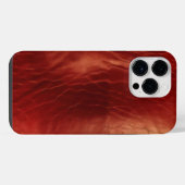 Western Red Cowhide iPhone Hülle (Rückseite (Horizontal))