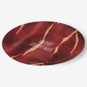 Western Red Cream Cowhide Pappteller (Schrägansicht)