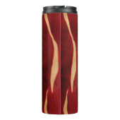 Western Red Cream Cowhide Thermosbecher (Rückseite)