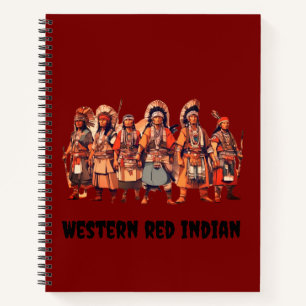 Western Red Indian Fighters of Courage Unity - Notizblock