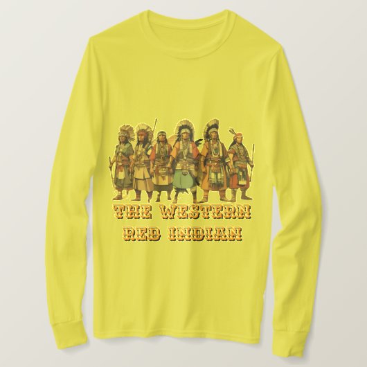 Western Red Indian Fighters of Courage Unity - T-Shirt (Design vorne)