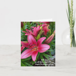 Western Red Lily findet Wege, um Mitgefühl zu blüh Karte