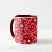 Western Red Paisley Tasse (Vorderseite Links)