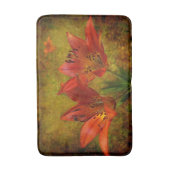 Western Red Prairie Lily Icon Badematte (Vorderseite Vertikal)