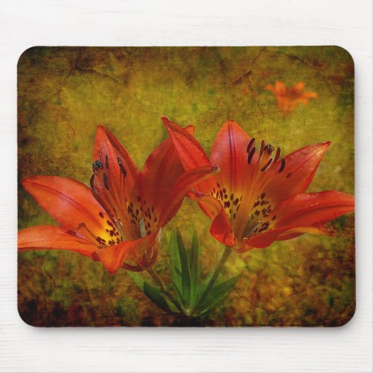 Western Red Prairie Lily Icon Mousepad (Vorne)