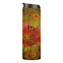 Western Red Prairie Lily Icon Thermosbecher