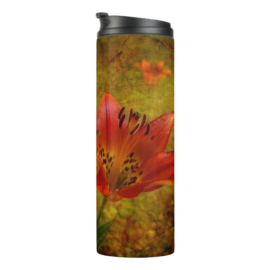 Western Red Prairie Lily Icon Thermosbecher (Nach rechts gedreht)