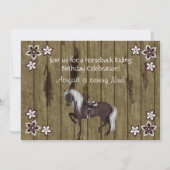 Western Reiten Geburtstag Einladung (Vorderseite)