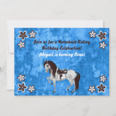 Western Reiten Geburtstag Einladung (Vorderseite)