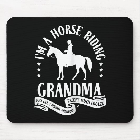 Western Reiten Großmutter Reiten G Mousepad (Vorne)