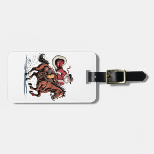 Western Reiten Rodeo Pferd Cowboy Weihnachten Gepäckanhänger