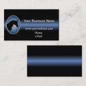 Western-ReiterSilhouette-Geschäfts-Karten Visitenkarte (Vorne/Hinten)