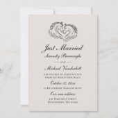 Western Reitland nur verheiratet Hochzeit Ankündigung (Vorderseite)