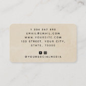 Western Reitlehrer Horseshoe Cool Visitenkarte (Rückseite)