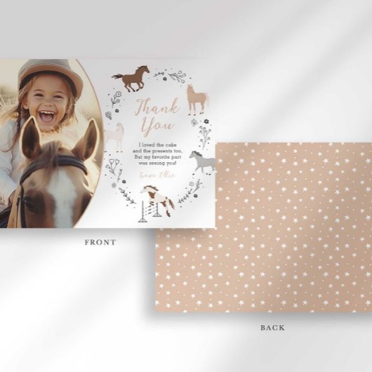 Western Reitschian Geburtstag Danke Karte