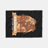 Western-Reitsport-Spaß für Spaß zusammenstellen Fleecedecke (Vorderseite (Horizontal))