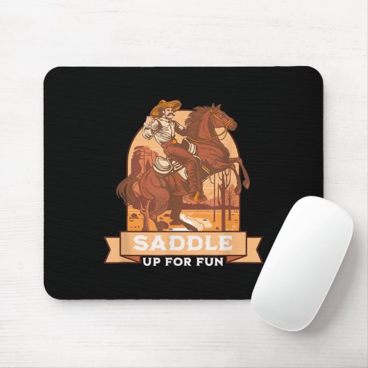Western-Reitsport-Spaß für Spaß zusammenstellen Mousepad (Mit Mouse)