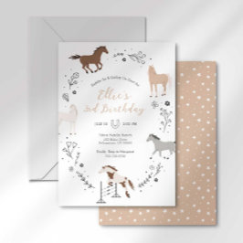 Western Reittiere zum Geburtstag Einladung