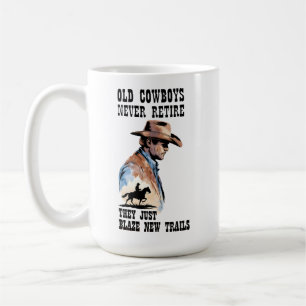 Western Rentirement Old Cowboys Trailblazer Kaffeetasse