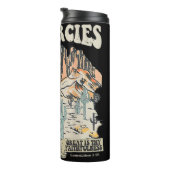 Western Retro Christliche Wüste Grafik Thermosbecher (Nach rechts gedreht)