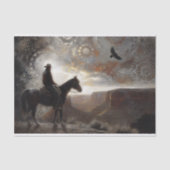 Western Rider Decoupage Seidenpapier (Vorderseite)