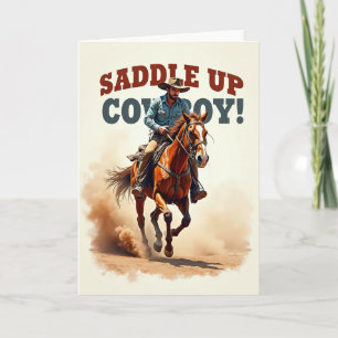 Western Rider Geburtstagskarte Karte