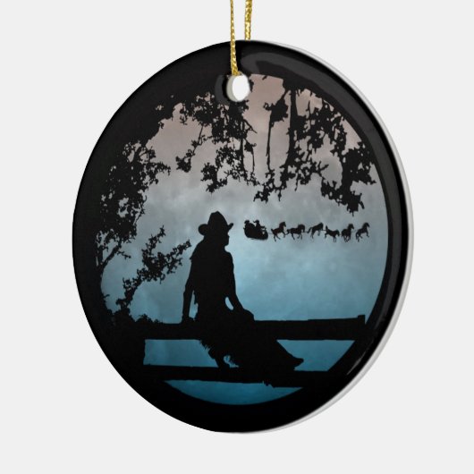 Western Rodelbahn mit Aussicht Keramikornament (Links)