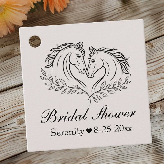 Western Rodelbahn mit Aussicht Rustikales Brautpar Geschenkanhänger