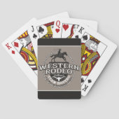 Western Rodeo ADD NAME Old West Steer Roping Roper Spielkarten (Rückseite)