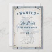 Western Rodeo Birthday Einladung (Vorderseite)