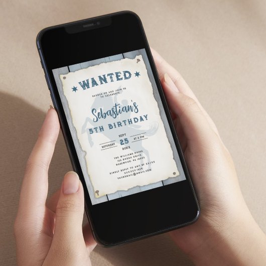 Western Rodeo Birthday Einladung