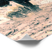 Western Rodeo Black Bull Country Cowboy Rustikal Poster (Ecke)