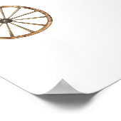 Western Rodeo Boy Babydusche Begrüßungszeichen Poster (Ecke)