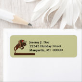 Western Rodeo Bronc Cowboy Rücksendeadressen-Aufkl (Insitu)