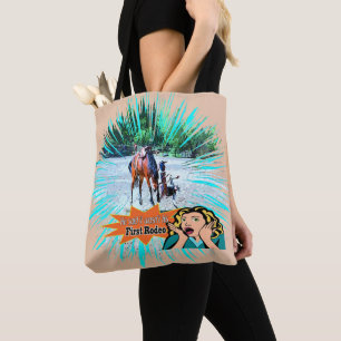 Western-Rodeo-Bronco-Reiter nicht sein erstes Rode Tasche