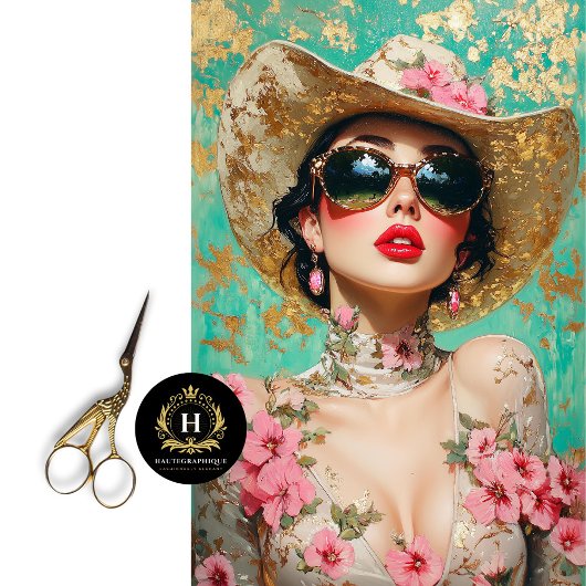 Western Rodeo Chic Decoupage Seidenpapier