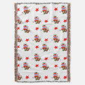 Western Rodeo Clown in Barrel und Bull Decke (Vorderseite Vertikal)