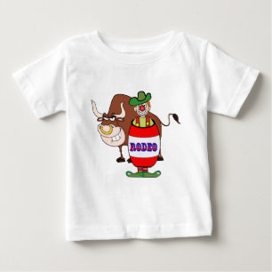 Western Rodeo Clown und Bull Baby T-shirt