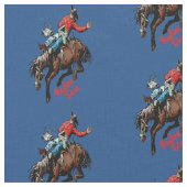 Western Rodeo Cowboy Bareback Bronc Reitsport Stoff (Nahaufnahme)