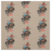 Western Rodeo Cowboy Bareback Bronc Reitsport Stoff (Muster)