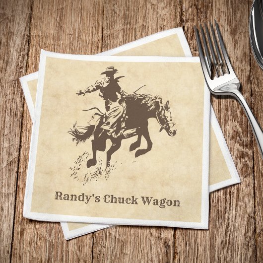 Western Rodeo Cowboy Benutzername Serviette
