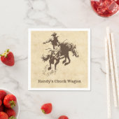 Western Rodeo Cowboy Benutzername Serviette (Beispiel)