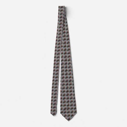 Western Rodeo Cowboy Bronc Rider Mens Necktie Krawatte (Rückseite)