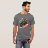 Western Rodeo Cowboy Bronc Rider Rider "em Cowboy T-Shirt (Vorne ganz)