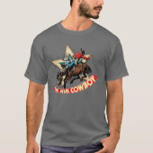 Western Rodeo Cowboy Bronc Rider Rider "em Cowboy T-Shirt (Vorderseite)