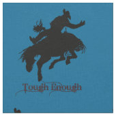 Western Rodeo Cowboy Bronc Riding Stoff (Nahaufnahme)