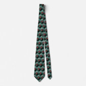 Western Rodeo Cowboy Bull Riding Necktie Krawatte (Vorderseite)