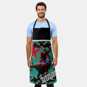 Western Rodeo Cowboy Bull Riding Schürze (Getragen)