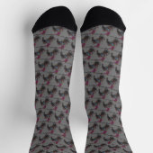 Western Rodeo Cowboy Bull Riding Socken (Oben)